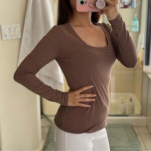 Mauve Long Sleeve Women's Top